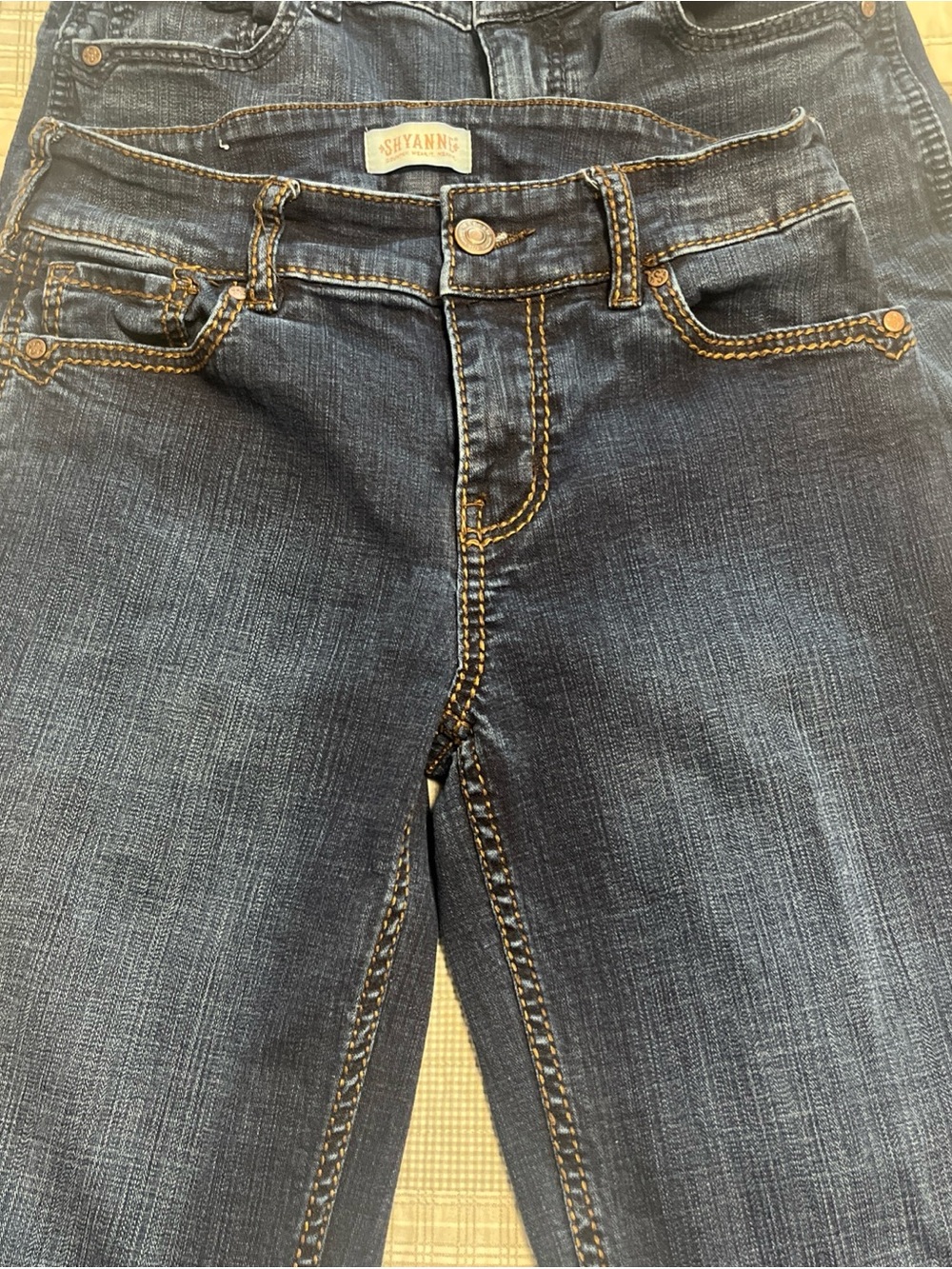 2 Pair Shyanne Women’s Bootcut Jeans 28x34 Reg Dark Wash Stretch Western Denim - Picture 10 of 16